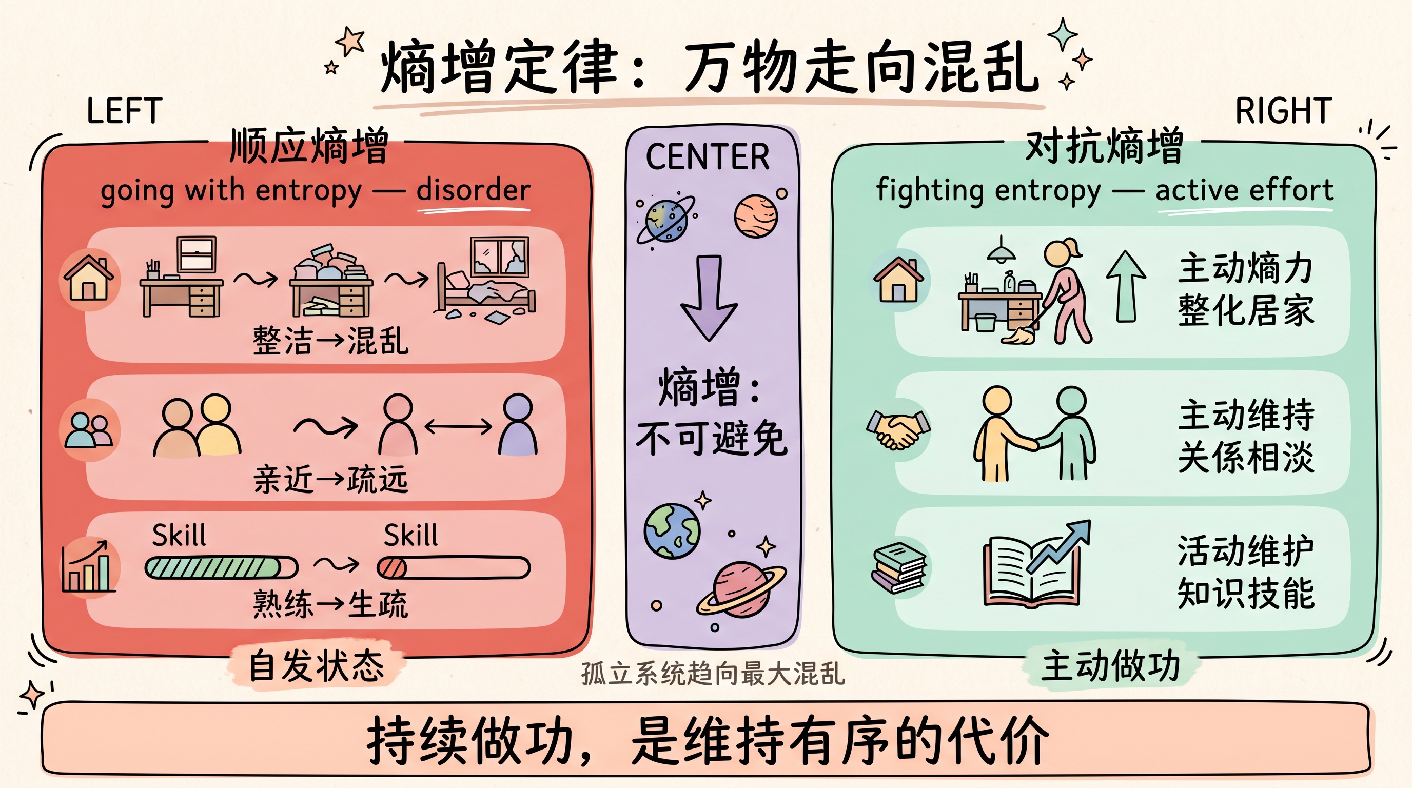 熵增定律:万物走向混乱