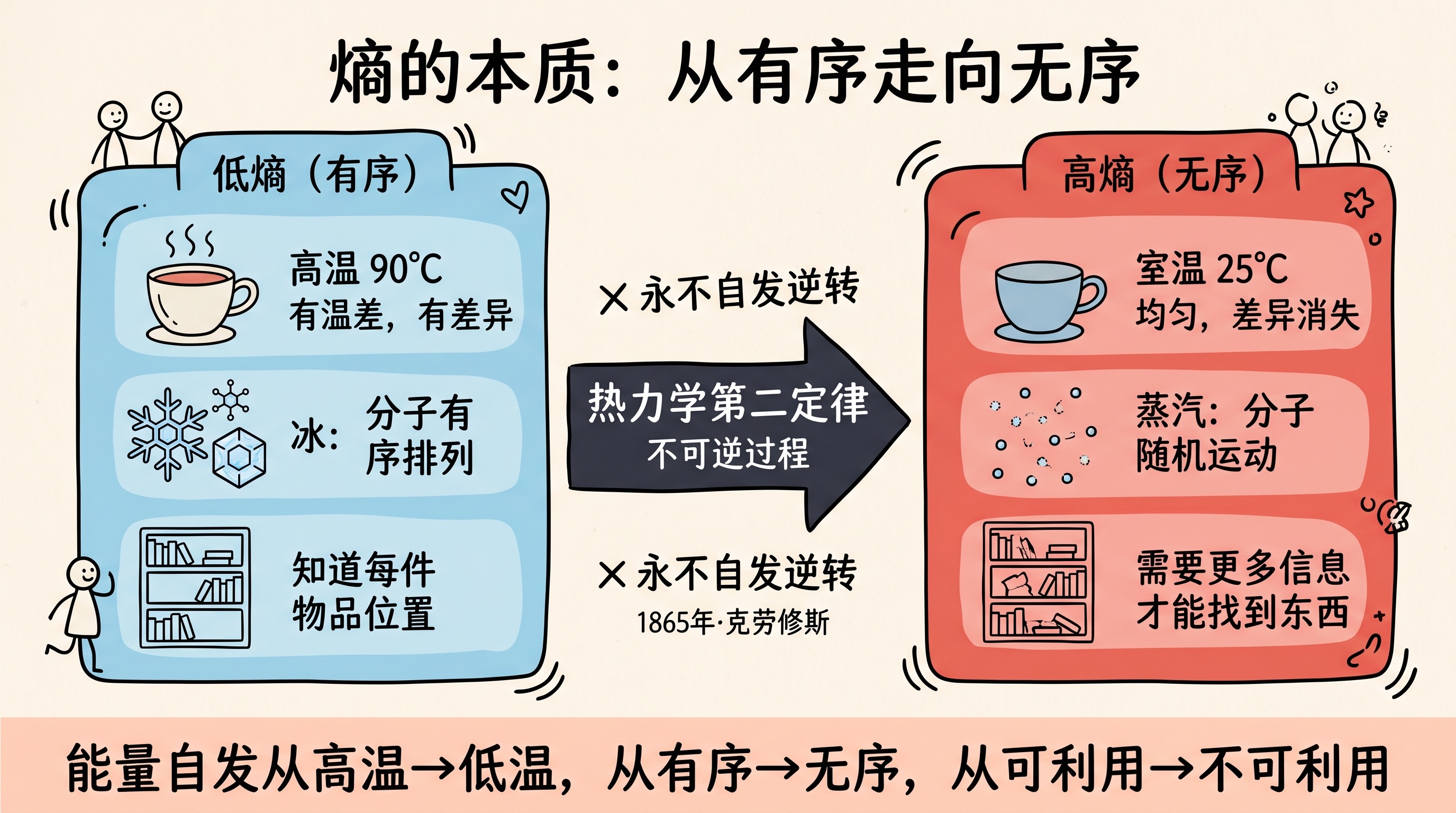 熵的本质:从有序走向无序