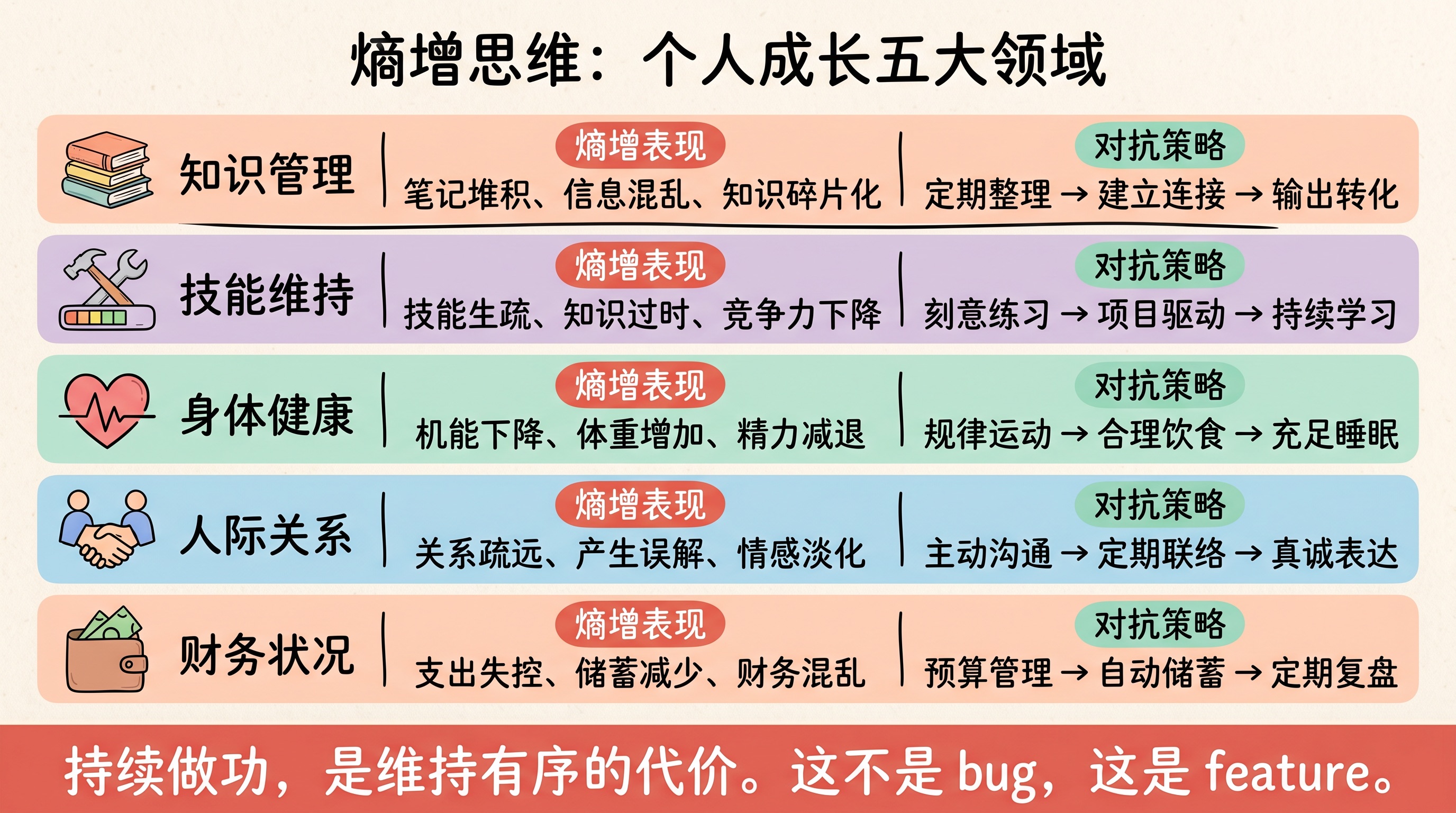 熵增思维:个人成长五大领域