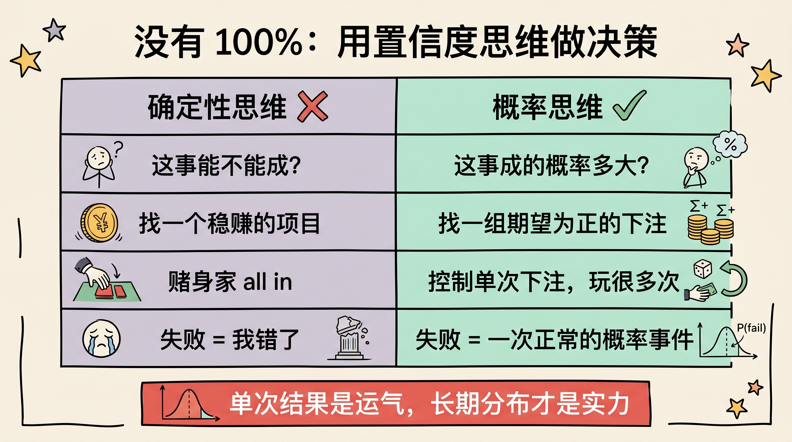 没有100%:用置信度思维做决策