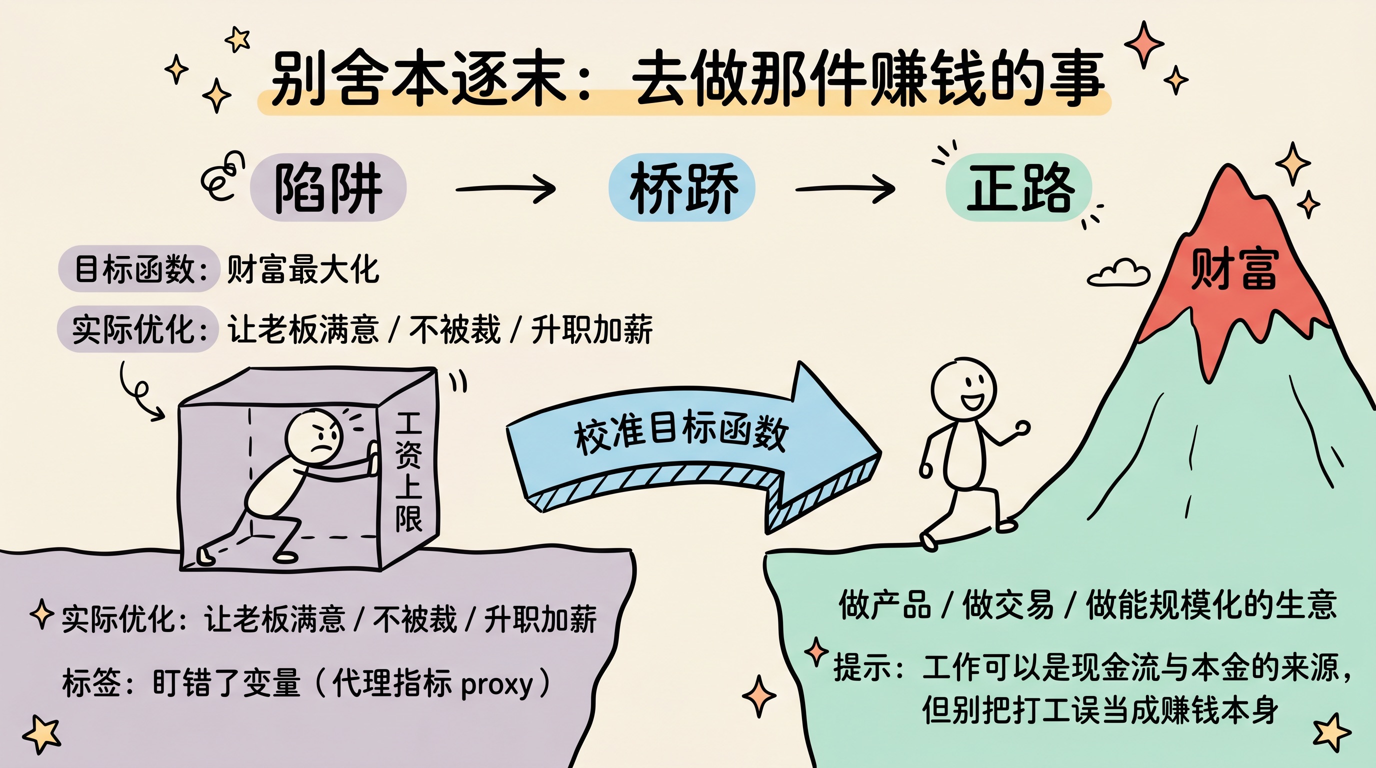 别舍本逐末:去做那件赚钱的事