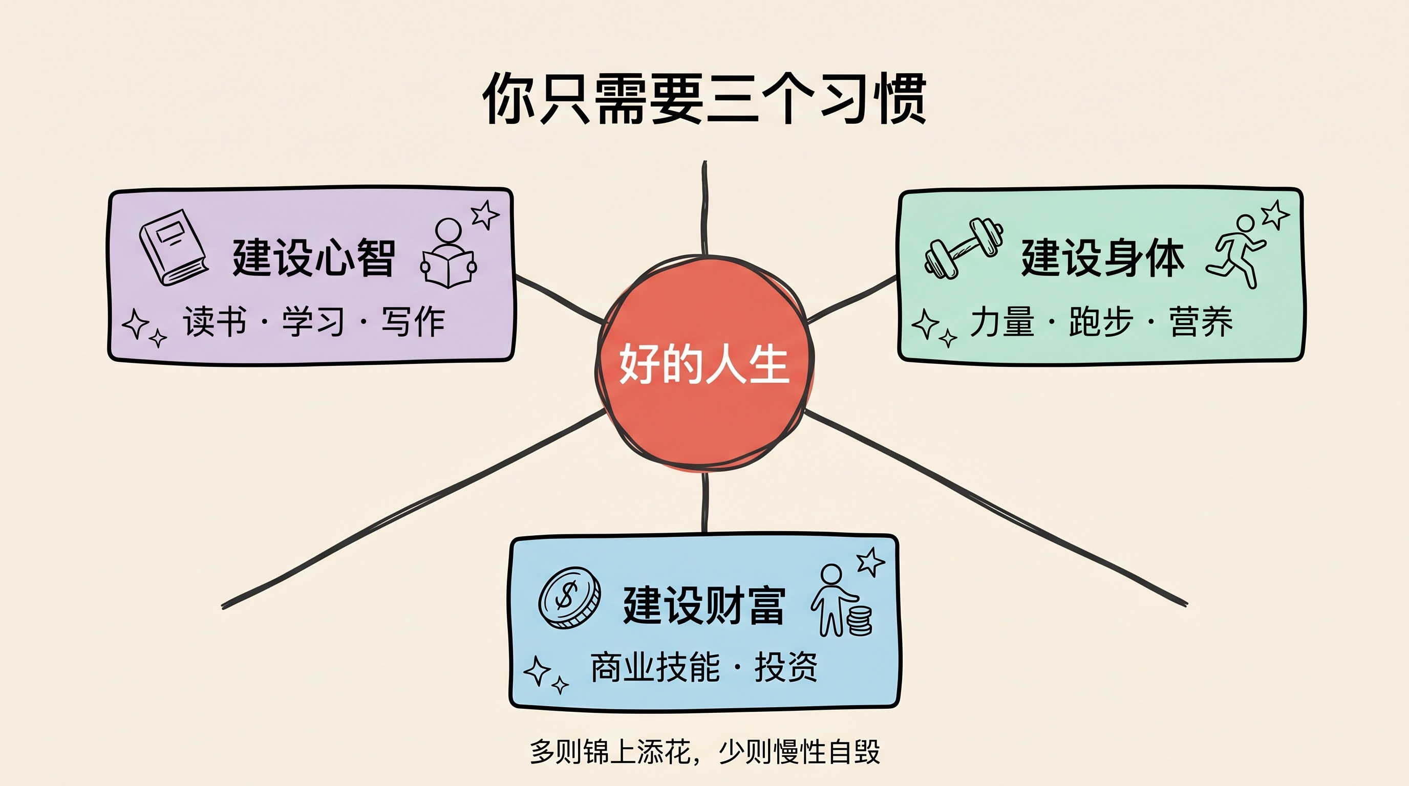 你只需要三个习惯